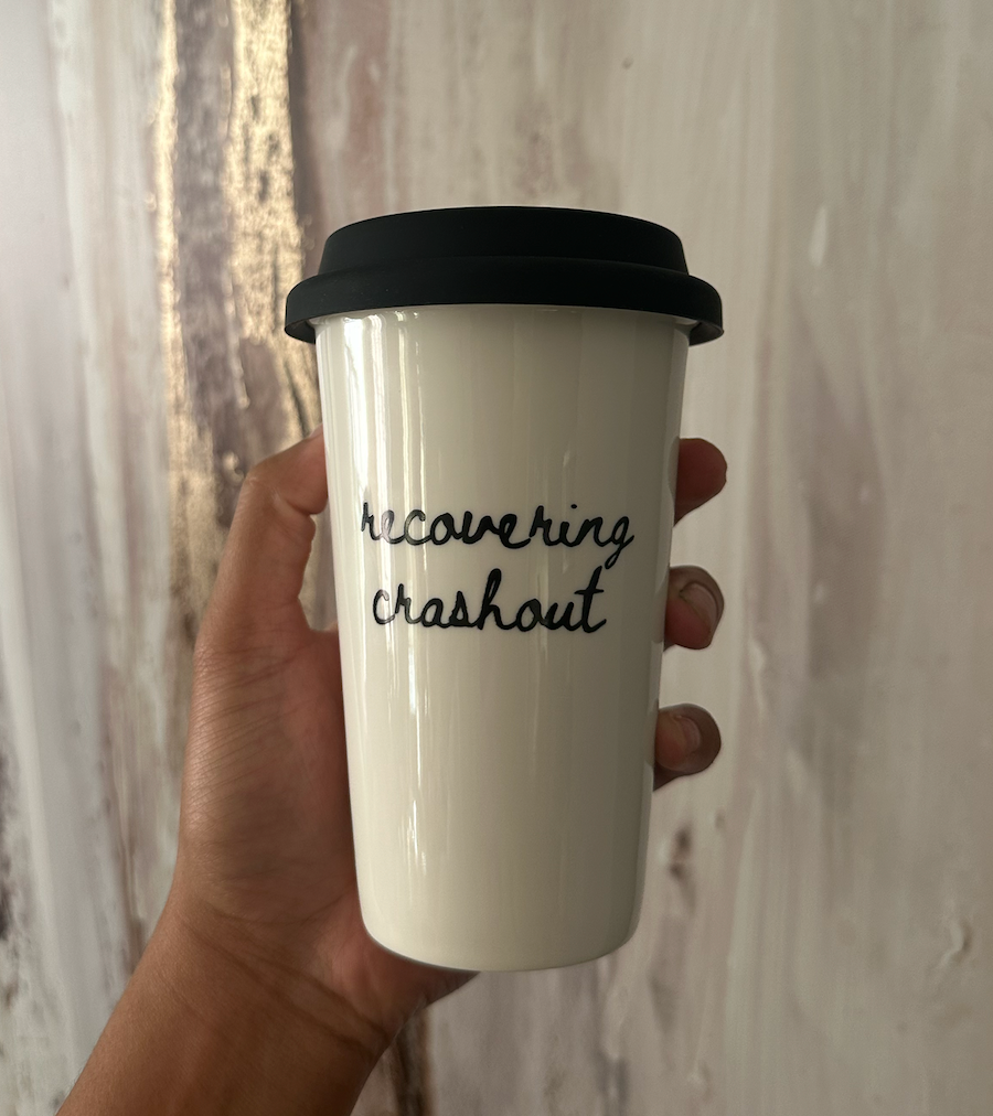 Recovering Crashout Ceramic Mug 🖤